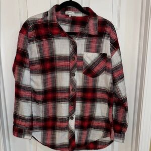 Maurices Plaid Shirt - Red and Black